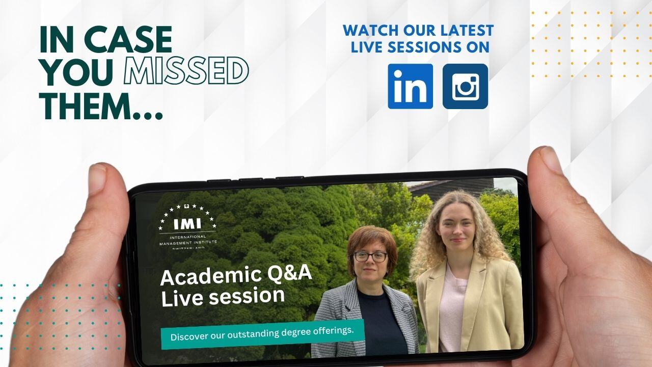 IMI Switzerland Live Webinars